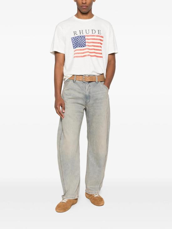 26SS 루드 반팔 티셔츠 RHPS26TT230123166 WHITE - RHUDE