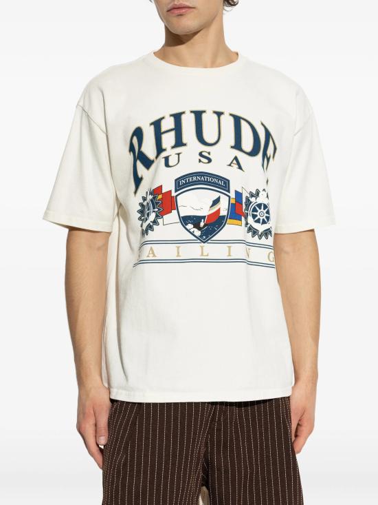 26SS 루드 반팔 티셔츠 RHPS26TT100123166WHITE - RHUDE