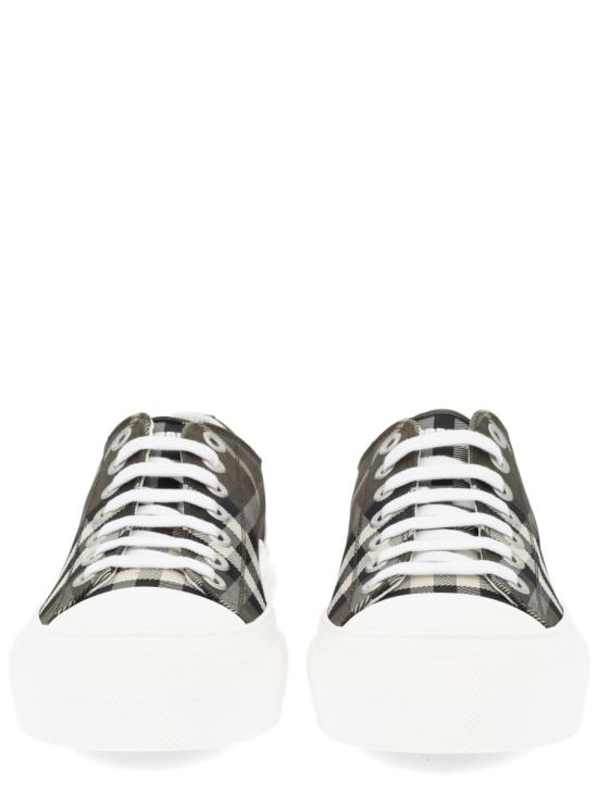 26SS 버버리 체크 나일론 블렌드 스니커즈 8118854C3348 BROWN