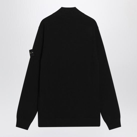 25FW 스톤 아일랜드 스웨터 S155100062S00A1V0029 black - STONE ISLAND