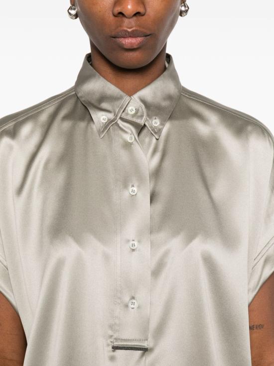 26SS 브루넬로 쿠치넬리 셔츠 M0C59RA915C9125 GREEN - BRUNELLO CUCINELLI