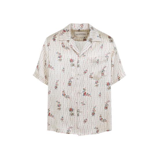 26SS 발렌티노 가라바니 긴팔 셔츠 8V3AA111B9G ZC9 NUDE NEUTRALS