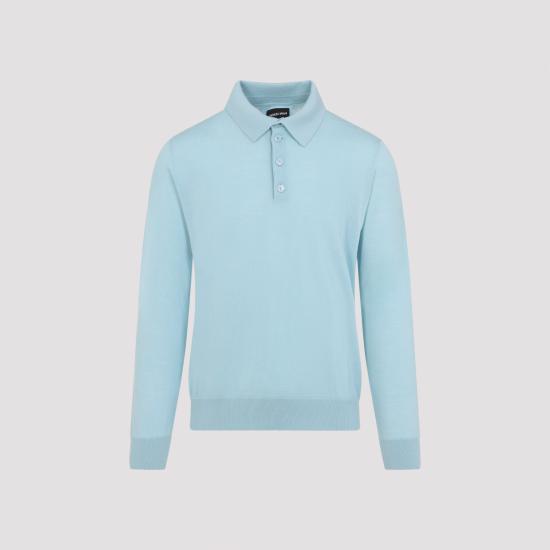 26SS 조르지오 아르마니 스웨터 8NSF03SM99Z U9192 BLUE - GIORGIO ARMANI