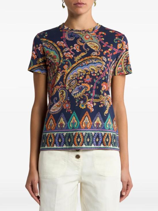 26SS 에트로 반팔 티셔츠 WRMA0006AKH26 X0883 - ETRO