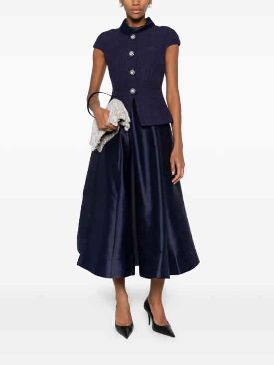 26SS 셀프 포트레이트 미디 원피스 RS26161MN NAVY - SELF PORTRAIT