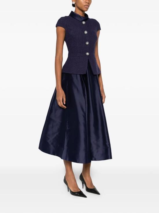 26SS 셀프 포트레이트 미디 원피스 RS26161MN NAVY - SELF PORTRAIT