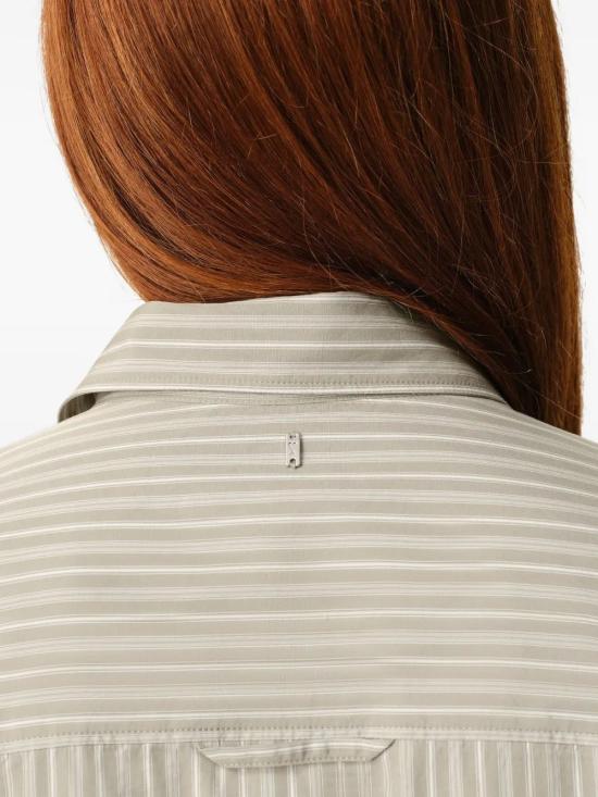 26SS 아미 코튼 롱 슬리브 러플 어드저스티드 셔츠 캐시미어 FSH821CO0219 A040BEIGETAUP - AMI