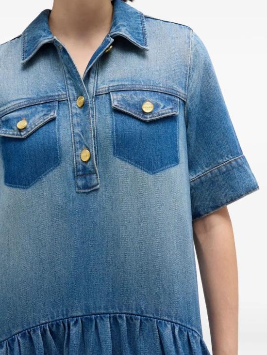 26SS 가니 미디 원피스 A1030154 091TINTWASH - GANNI