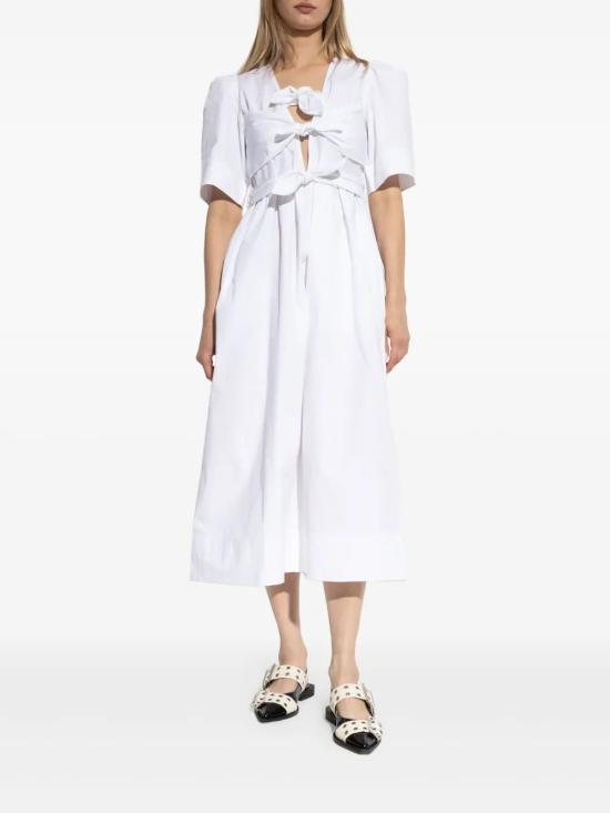 26SS 가니 미디 원피스 W1115 151BRIGHTWHIT - GANNI