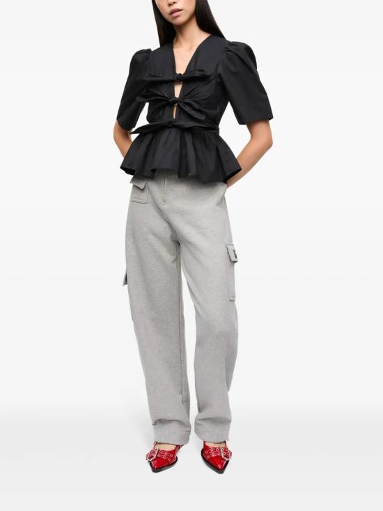 26SS 가니 셔츠 W0378 099BLACK - GANNI