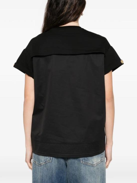 26SS 엘리자베타프랜치 반팔 티셔츠 MA75P61E2 110NERO - ELISABETTA FRANCHI