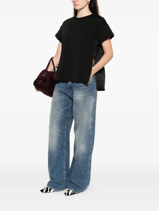 26SS 엘리자베타프랜치 반팔 티셔츠 MA75P61E2 110NERO - ELISABETTA FRANCHI