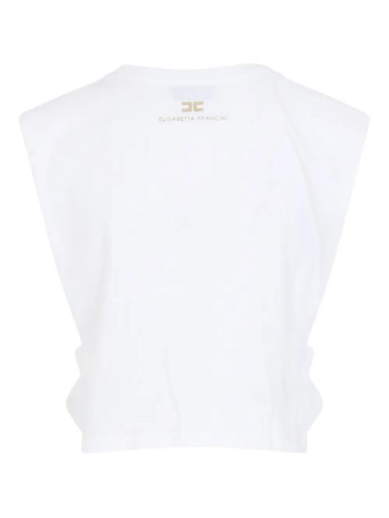 26SS 엘리자베타프랜치 반팔 티셔츠 MA01161E2 270GESSO - ELISABETTA FRANCHI