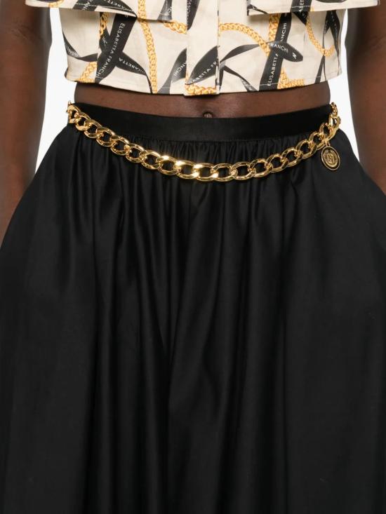 26SS 엘리자베타프랜치 롱 스커트 GO16061E2 110NERO - ELISABETTA FRANCHI