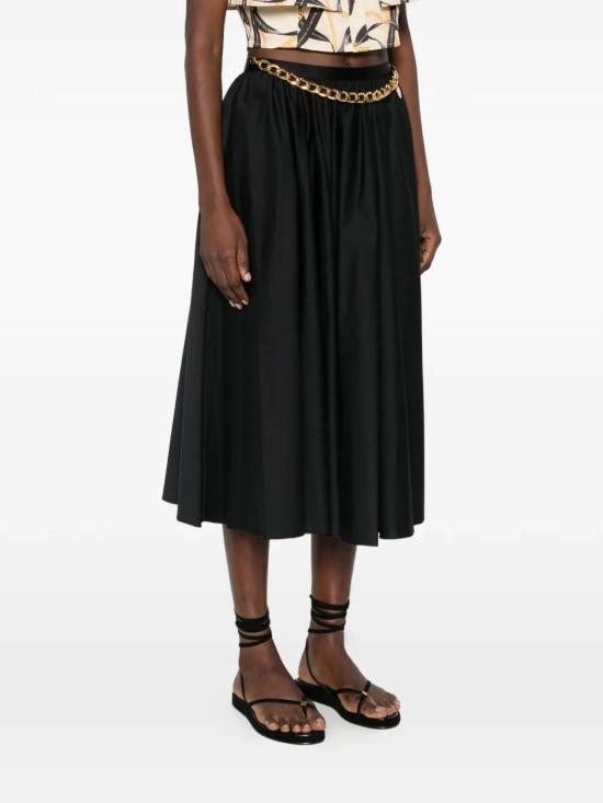 26SS 엘리자베타프랜치 롱 스커트 GO16061E2 110NERO - ELISABETTA FRANCHI