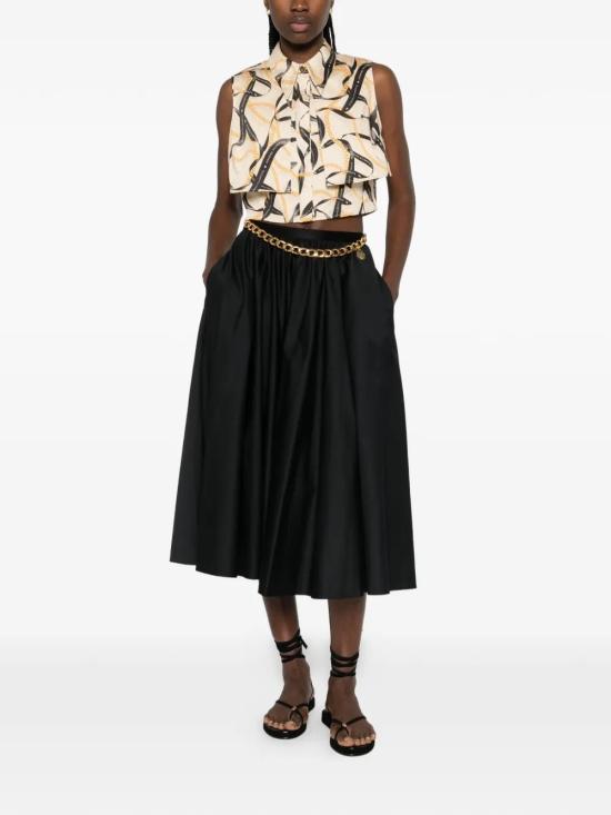 26SS 엘리자베타프랜치 롱 스커트 GO16061E2 110NERO - ELISABETTA FRANCHI