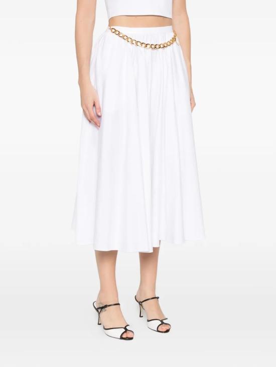 26SS 엘리자베타프랜치 롱 스커트 GO16061E2 100BIANCO - ELISABETTA FRANCHI