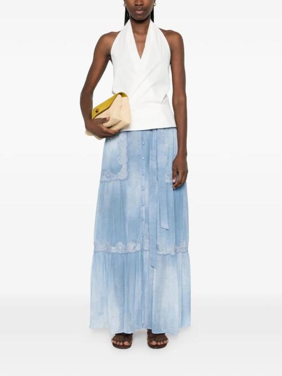 26SS 에르마노 롱 스커트 D48EO003EB5 MF156DENIMMED - ERMANNO