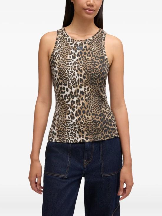 26SS 가니 레오파드 립 탱크탑 A1050073 943LEOPARD - GANNI
