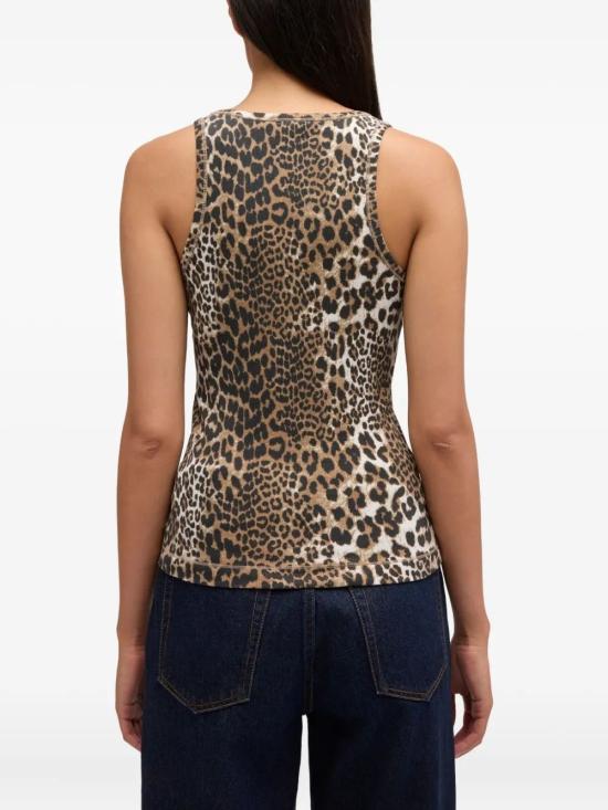26SS 가니 레오파드 립 탱크탑 A1050073 943LEOPARD - GANNI