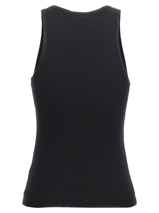 26SS 가니 코튼 립 탱크 탑 T3898 099BLACK - GANNI
