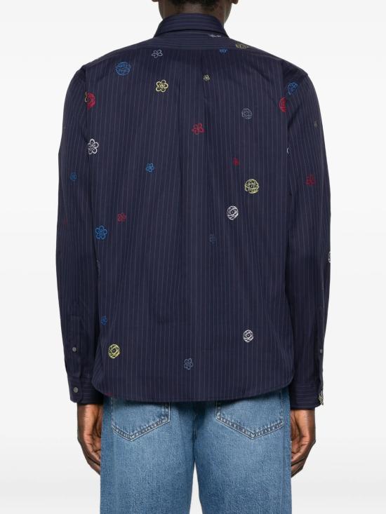 25FW 겐조 보케 플라워 캐주얼 셔츠 FF65CH4109IJ79 BLUE - KENZO