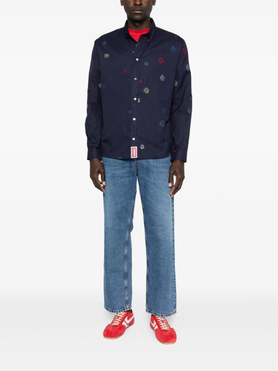 25FW 겐조 보케 플라워 캐주얼 셔츠 FF65CH4109IJ79 BLUE - KENZO