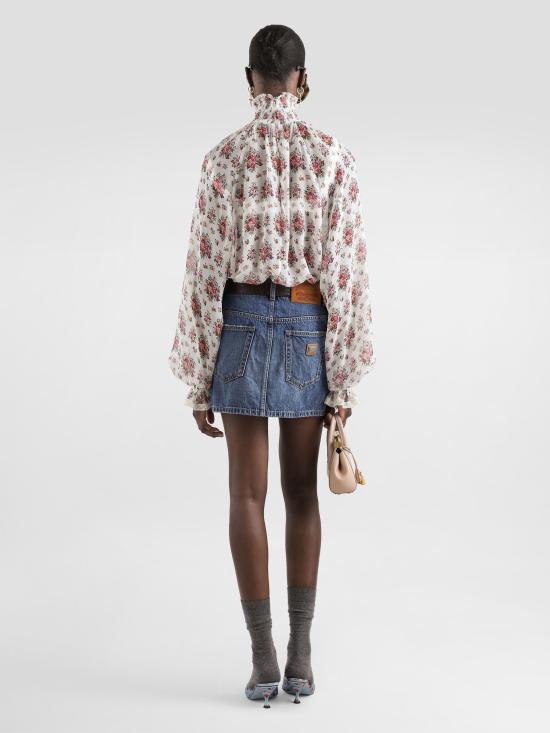 26SS 돌체앤가바나 데님 스커트 F4C6NDG8OB3S9001 BLUE - DOLCE & GABBANA