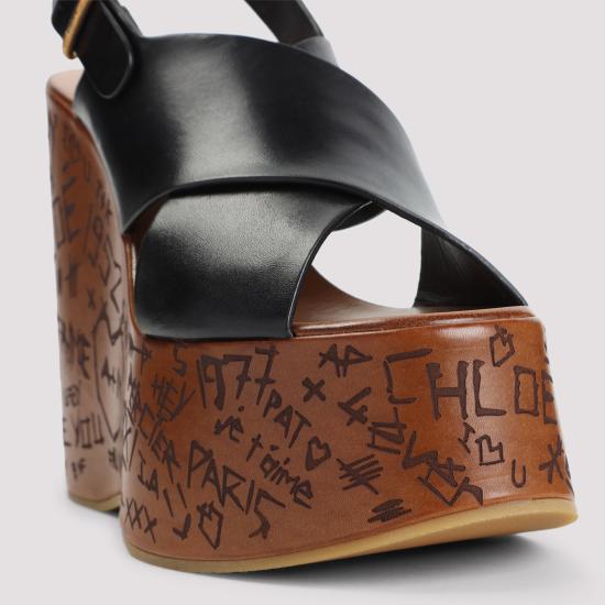 26SS 끌로에 샌들 CHC24A02YLU001 BLACK - CHLOE