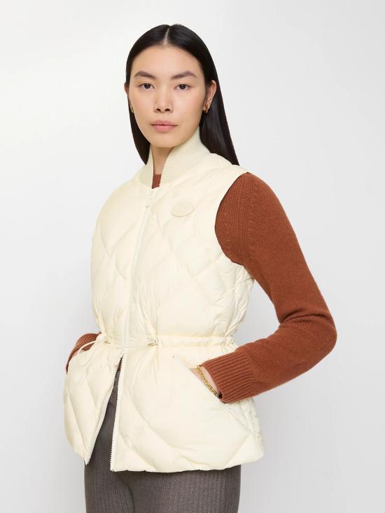 26SS 버버리 체크 스티치 나일론 질레 8114172C3997 WHITE - BURBERRY