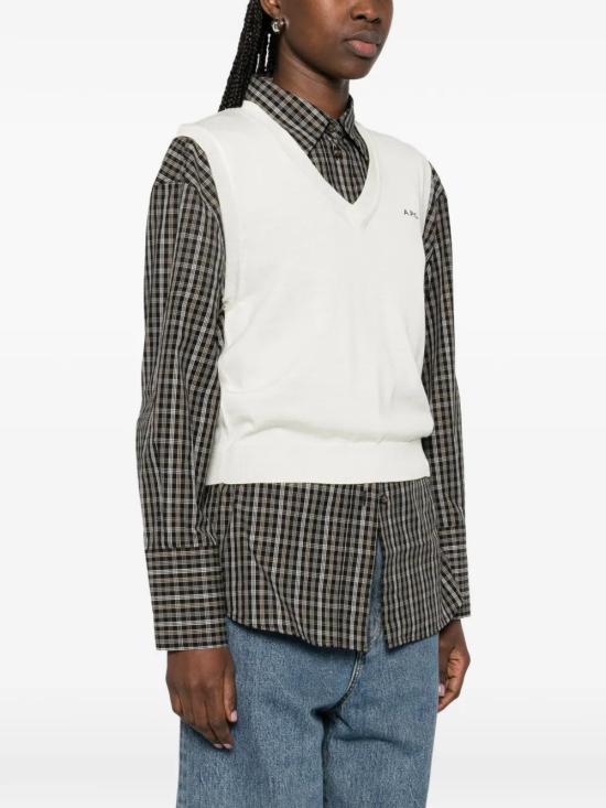 25FW 아페쎄 스웨터 WOAOCF22337AAD WHITE - A.P.C.