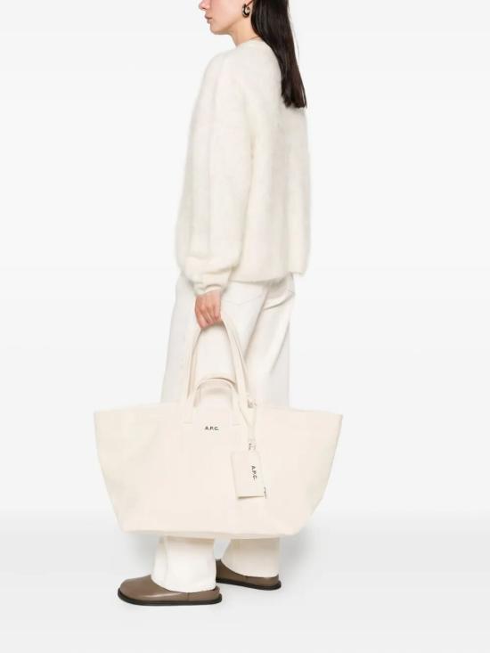 26SS 아페쎄 르 드러머 뚜왈 토트백 COHMPF67046AAD WHITE - A.P.C.