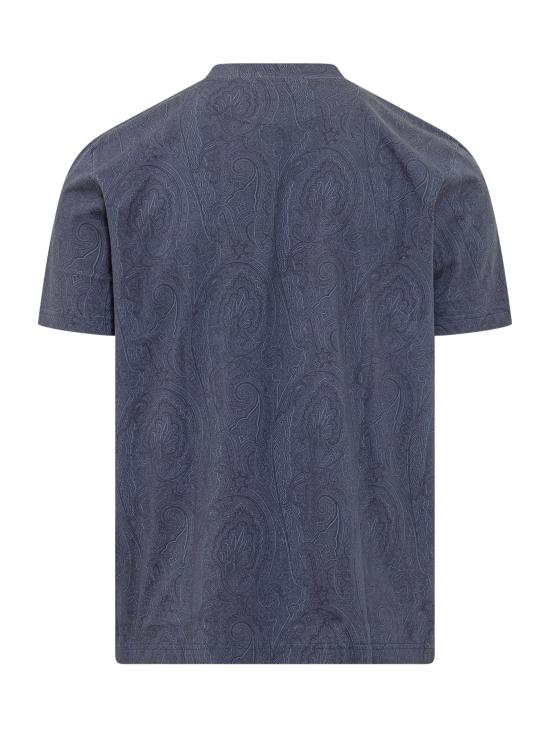 26SS 에트로 반팔 티셔츠 MRMA0002AKG31 B0065 BLU - ETRO