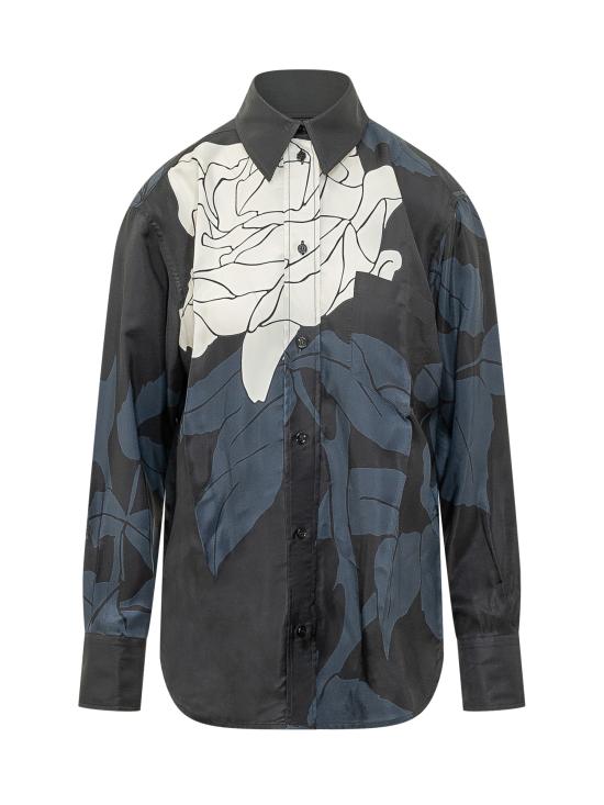 26SS 빅토리아 베컴 셔츠 1224WSH005278R 9665 NAVY PALE ROSE