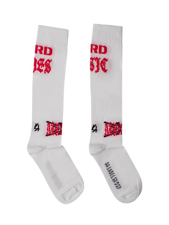 26SS 44레이블 양말 B0030662KN075 P770 OPTICAL WHITE HM HIGH RISK RED - 44 LABEL