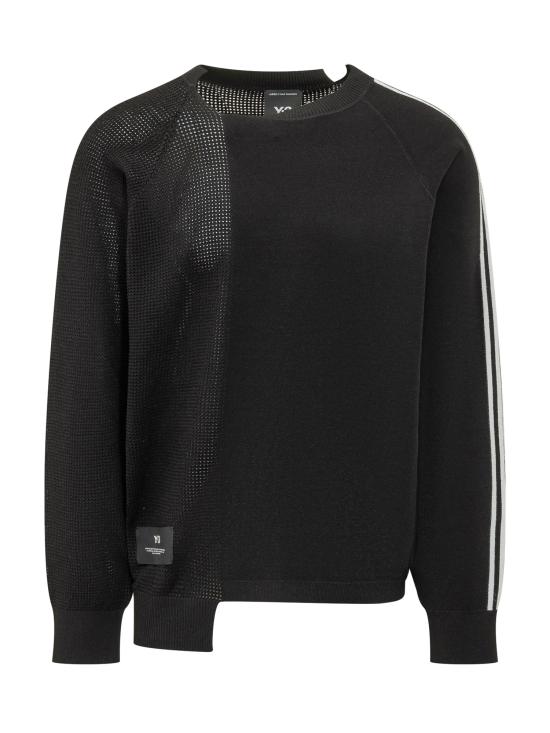 26SS 와이쓰리 스웨터 KR2395 BLACKCWHITE BLACK CWHITE