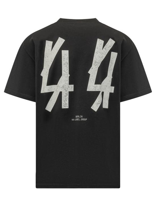 26SS 44레이블 반팔 티셔츠 B0030556FA528 P462 BLACK GUESTLIST BERLIN SUB - 44 LABEL