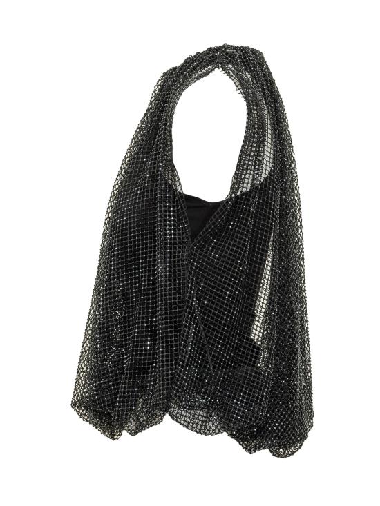 26SS 스포트막스 반팔 티셔츠 2612941061600 002 NERO STRASS - SPORTMAX