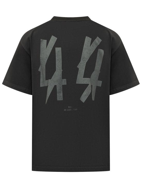 26SS 44레이블 반팔 티셔츠 B0030556FA706 P761 BLACK BLACKLISTED ANTRACITE - 44 LABEL