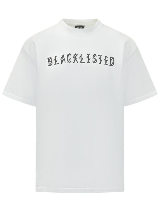 26SS 44레이블 반팔 티셔츠 B0030556FA706 P760 OPTICAL WHITE BLACKLISTED BLACK