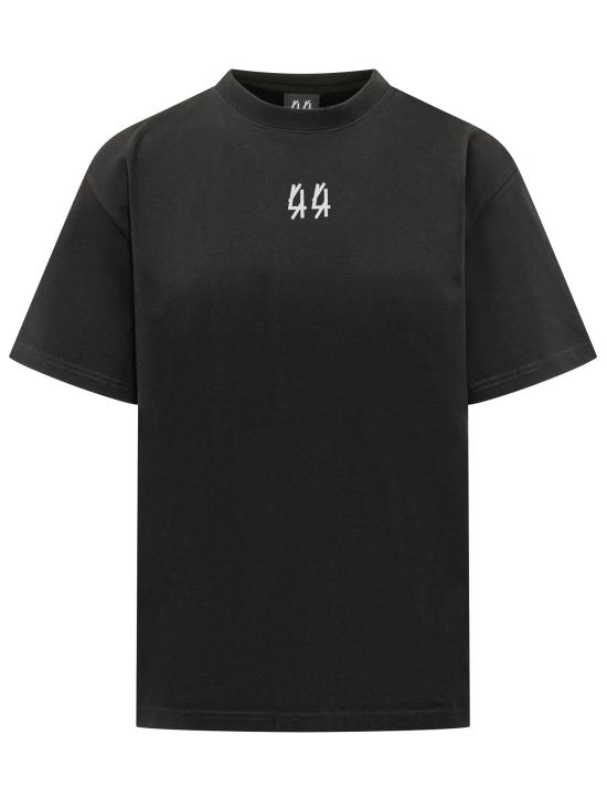 26SS 44레이블 반팔 티셔츠 B0030556FA706 P766 BLACK CENTIPEDE SAPPHIRE