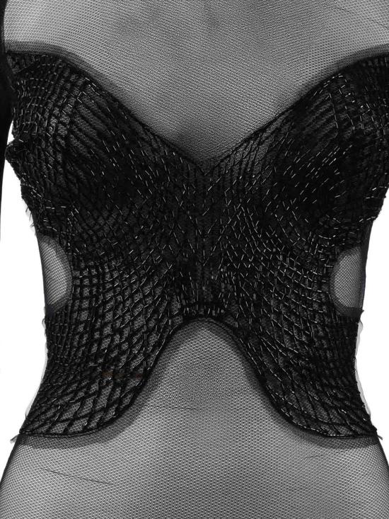 26SS 엘리자베타프랜치 바디수트 티셔츠 BO01061E2 110 244217 Black - ELISABETTA FRANCHI