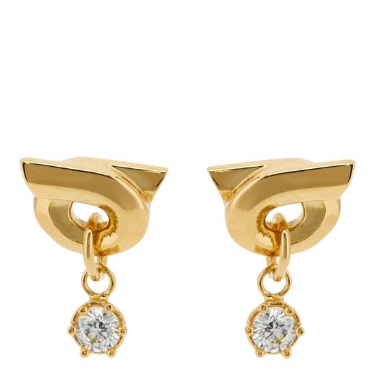 26SS 살바토레 페라가모 이어링 790661760928ORO CRYSTAL Gold