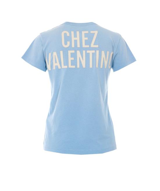 26SS 발렌티노 가라바니 반팔 티셔츠 MG24Y9GLC5Q BLUE - VALENTINO GARAVANI