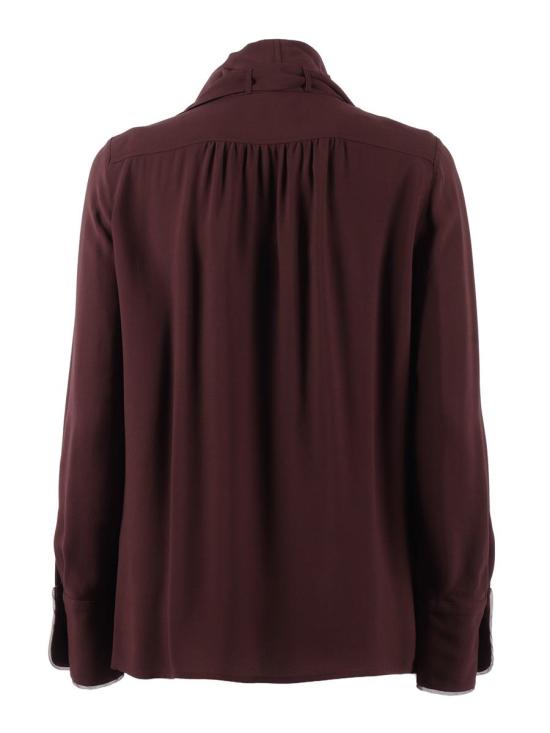 26SS 엘리자베타프랜치 블라우스 CA14661E2 644 244225 BROWN - ELISABETTA FRANCHI