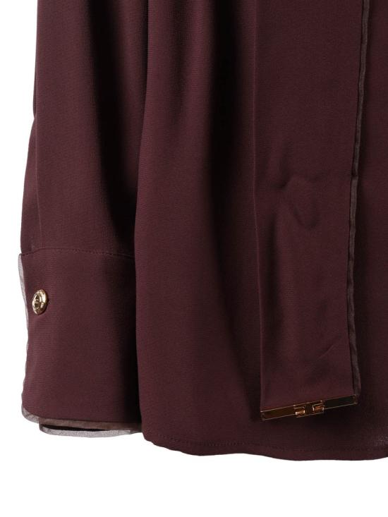 26SS 엘리자베타프랜치 블라우스 CA14661E2 644 244225 BROWN - ELISABETTA FRANCHI