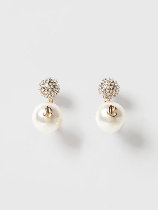 26SS 지미추 보석 AURIEARRINGSJIQ GOLD WHITE CRYSTAL White