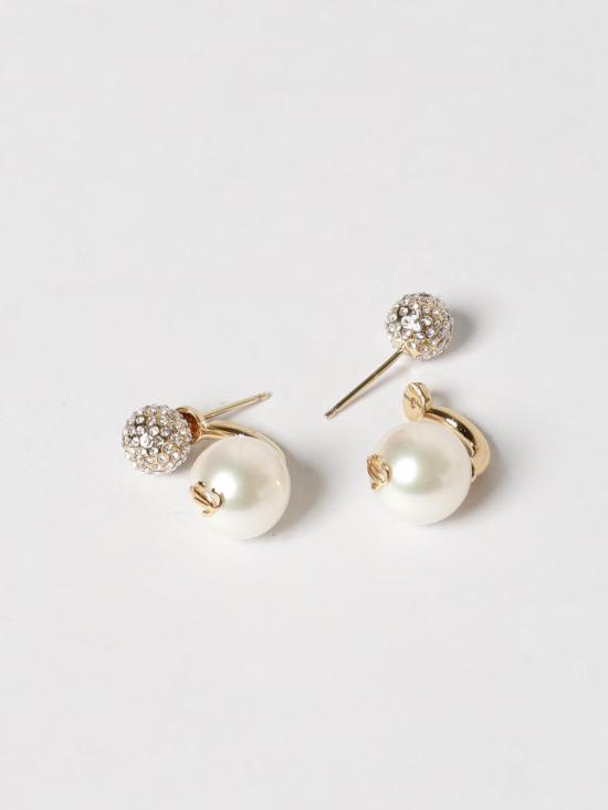 26SS 지미추 보석 AURIEARRINGSJIQ GOLD WHITE CRYSTAL White - JIMMY CHOO