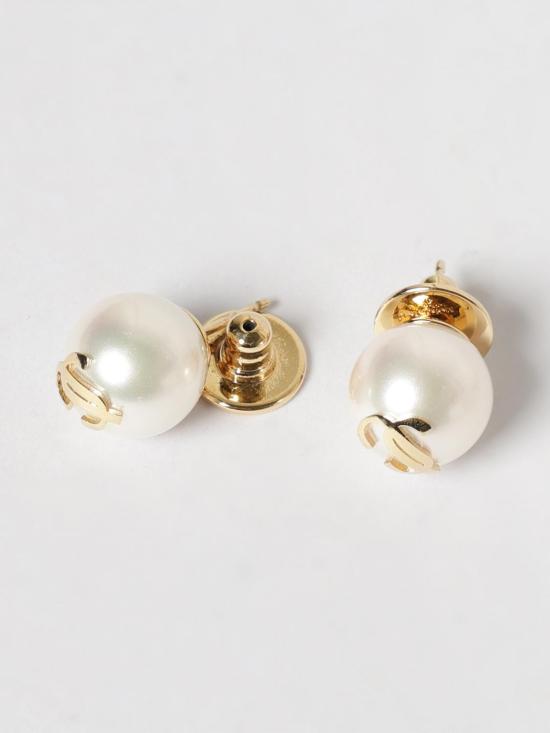 26SS 지미추 보석 JCPEARLSTUDSDXQ GOLD White - JIMMY CHOO