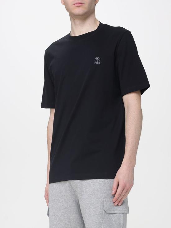 26SS 브루넬로 쿠치넬리 반팔 티셔츠 M0B138440 CSQ44 Black - BRUNELLO CUCINELLI